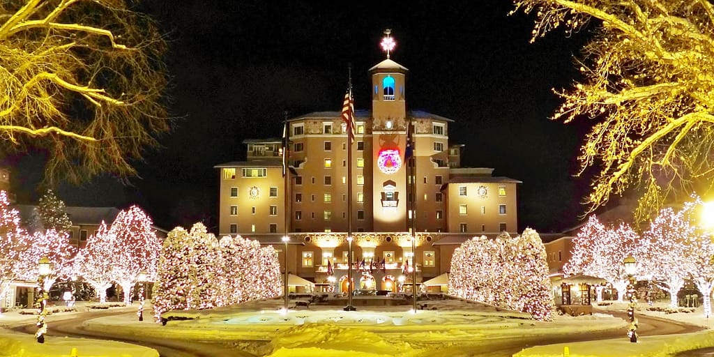 Broadmoor Colorado Springs decorated for Christmas in Colorado 2025