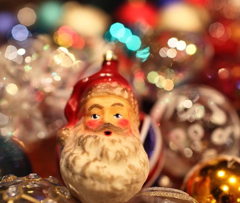 santa claus ornaments